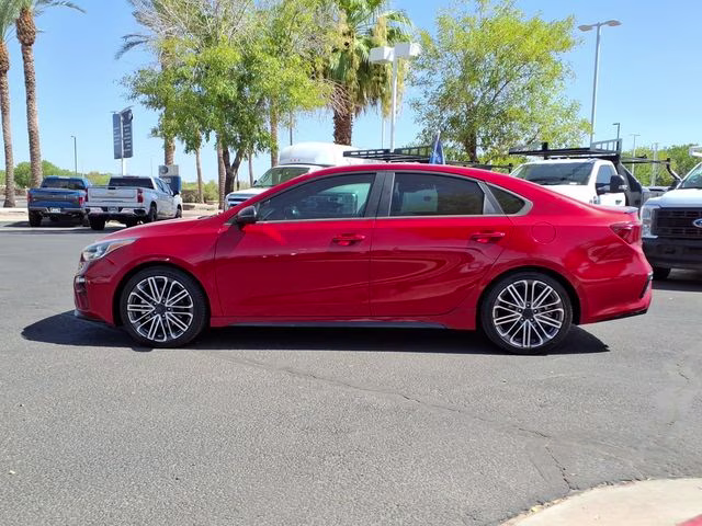 2021 Currant Red Kia Forte GT FWD Sedan