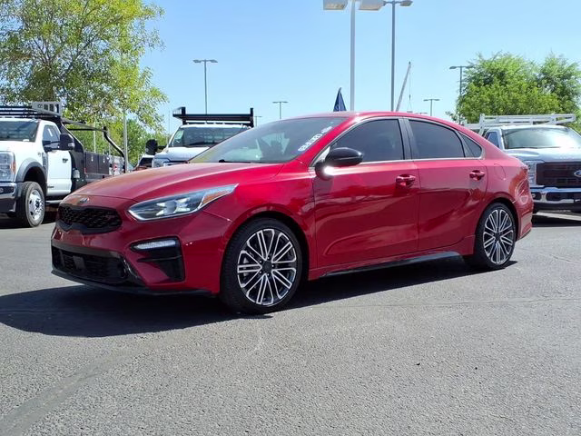 2021 Currant Red Kia Forte GT FWD Sedan