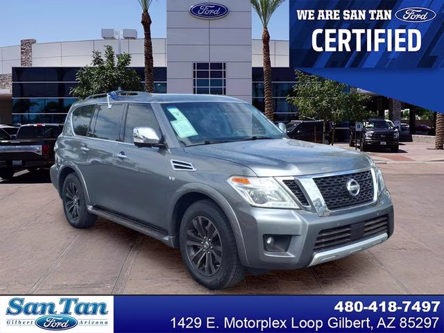 2017 Gun Metallic Nissan Armada Platinum RWD SUV