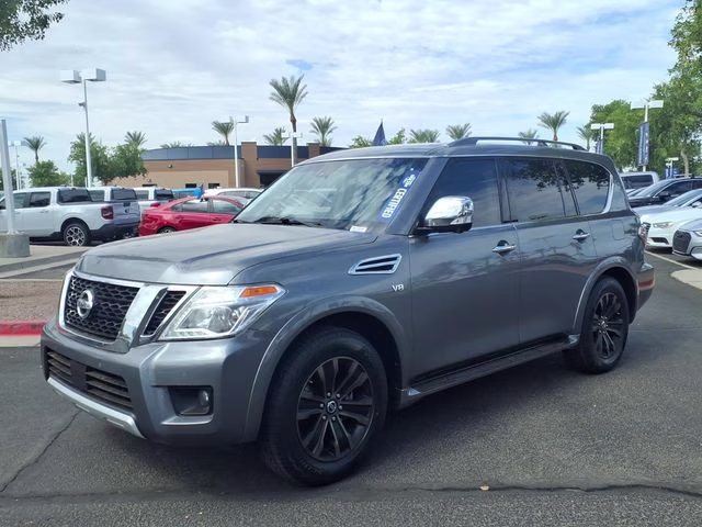 2017 Gun Metallic Nissan Armada Platinum RWD SUV