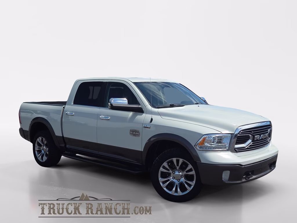 2017 Pearl White Ram 1500 Laramie Longhorn 4X4 Truck