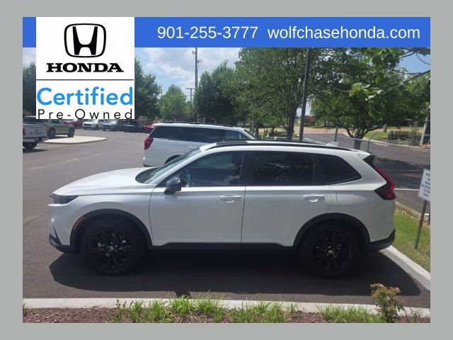 2026 Platinum White Pearl Honda CR-V Hybrid Sport Touring AWD SUV