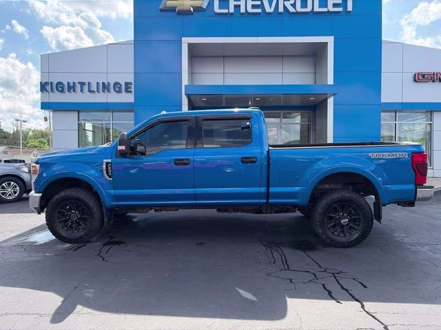 2021 Blue Metallic Ford Super Duty F-250 SRW XLT 4X4 Truck