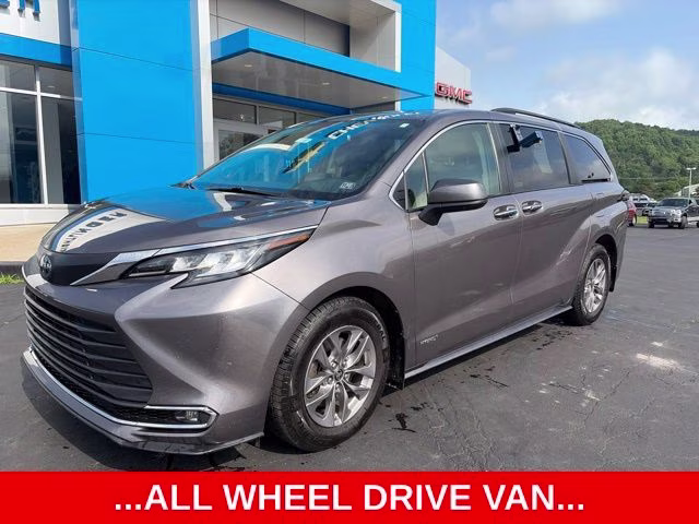 2021 Predawn Gray Mica Toyota Sienna XLE AWD Van