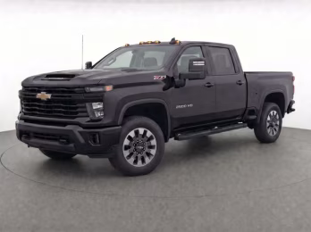 2024 Black Chevrolet Silverado 2500HD Custom 4X4 Truck
