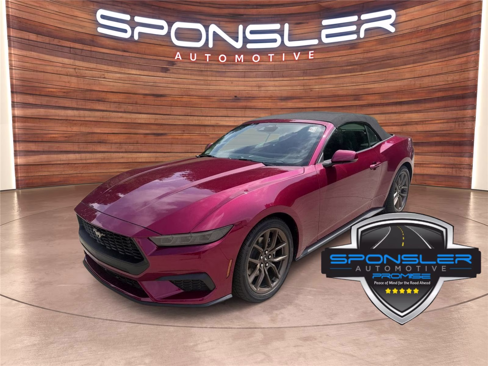 2026 Molten Magenta Metallic Tinted Clearcoat Ford Mustang EcoBoost Premium RWD Convertible