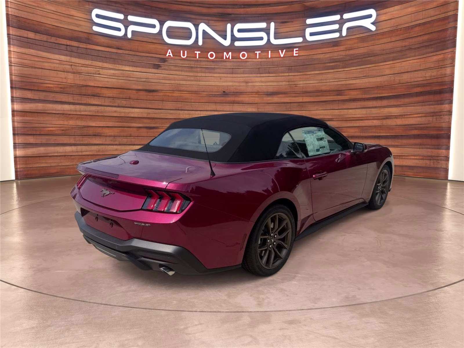 2026 Molten Magenta Metallic Tinted Clearcoat Ford Mustang EcoBoost Premium RWD Convertible