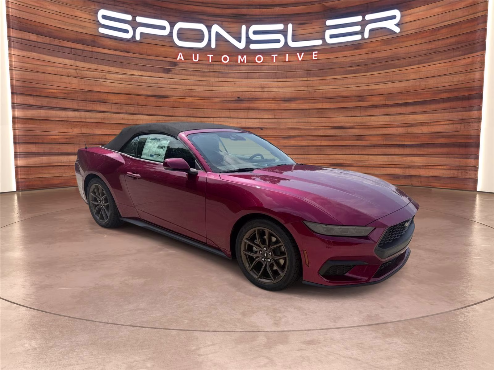 2026 Molten Magenta Metallic Tinted Clearcoat Ford Mustang EcoBoost Premium RWD Convertible