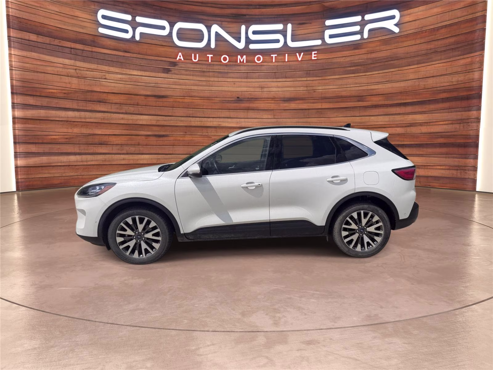 2020 Star White Metallic Tri-Coat Ford Escape Titanium AWD SUV