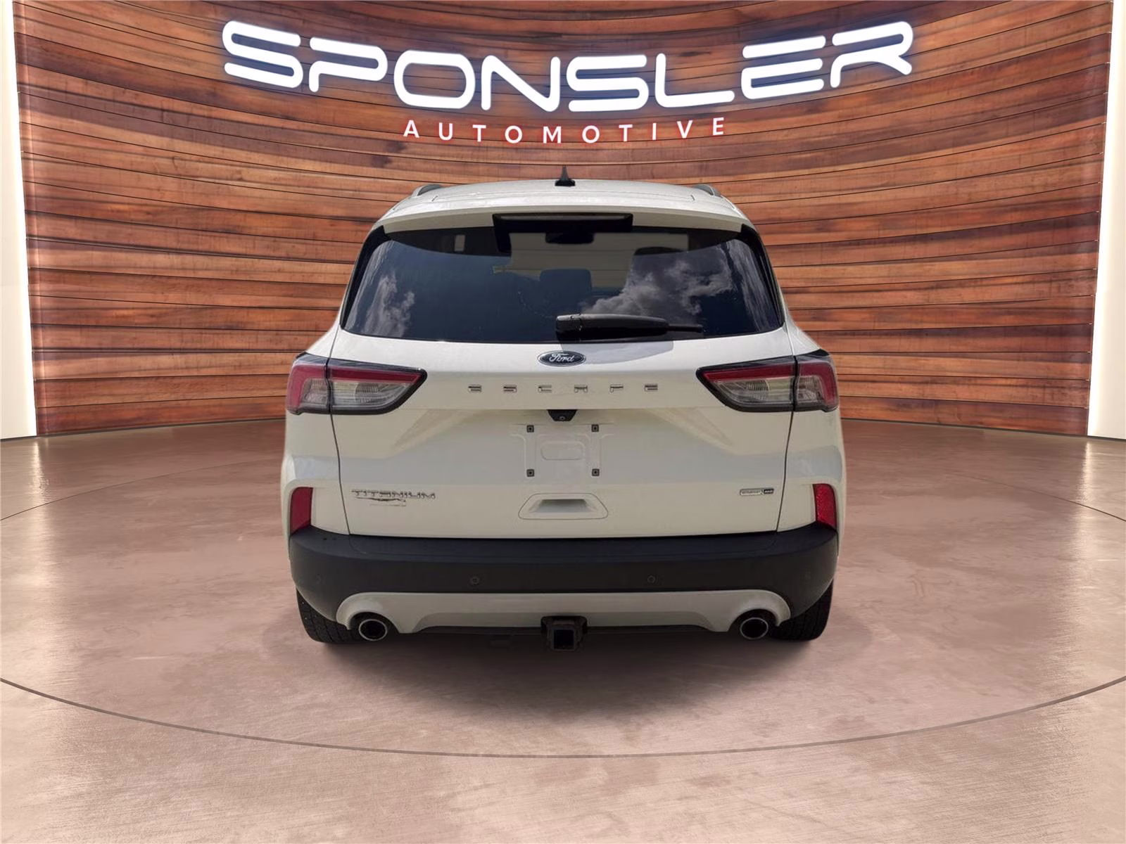 2020 Star White Metallic Tri-Coat Ford Escape Titanium AWD SUV