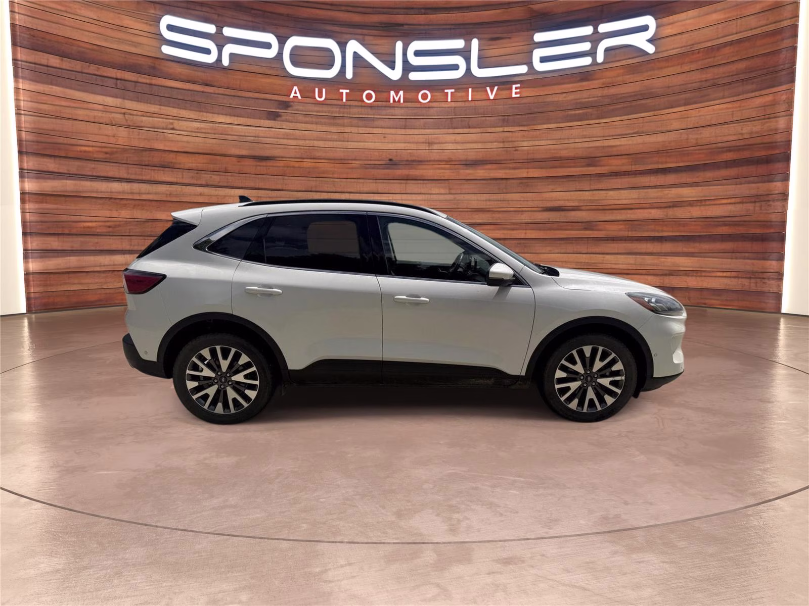 2020 Star White Metallic Tri-Coat Ford Escape Titanium AWD SUV