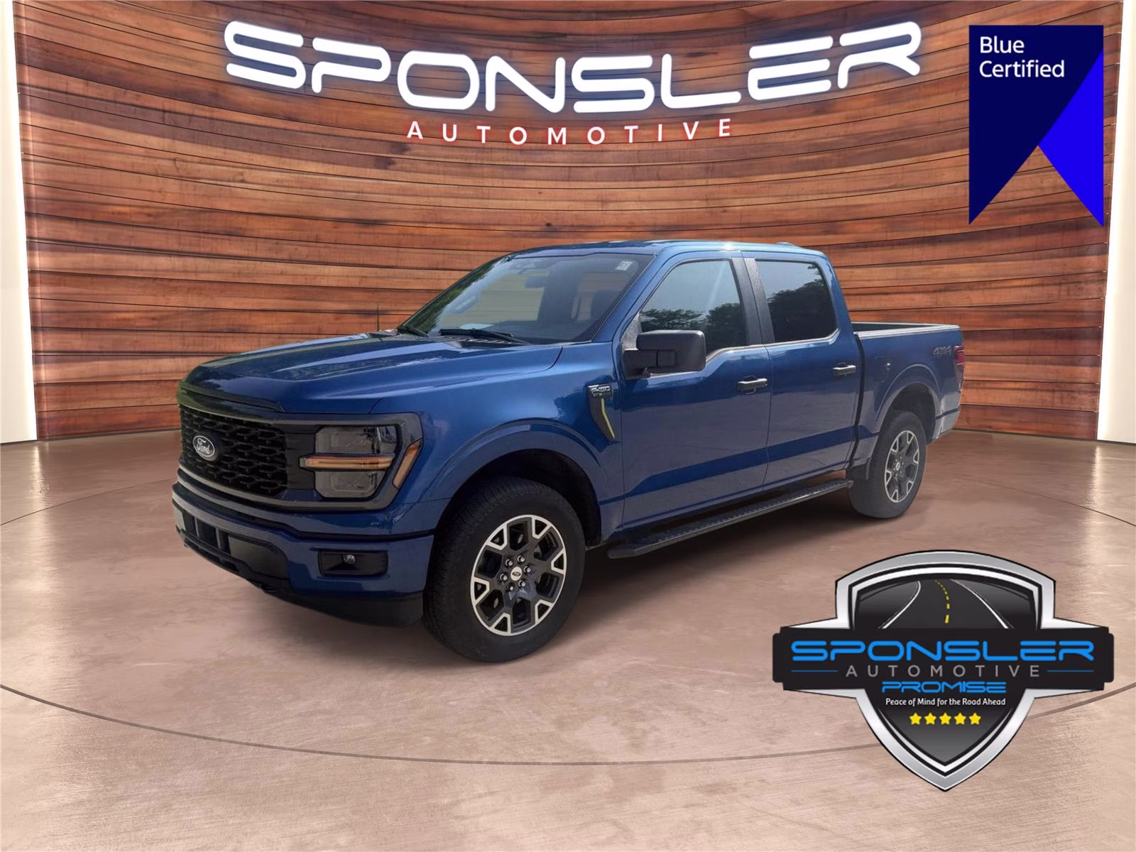 2024 Atlas Blue Ford F-150 STX 4X4 Truck