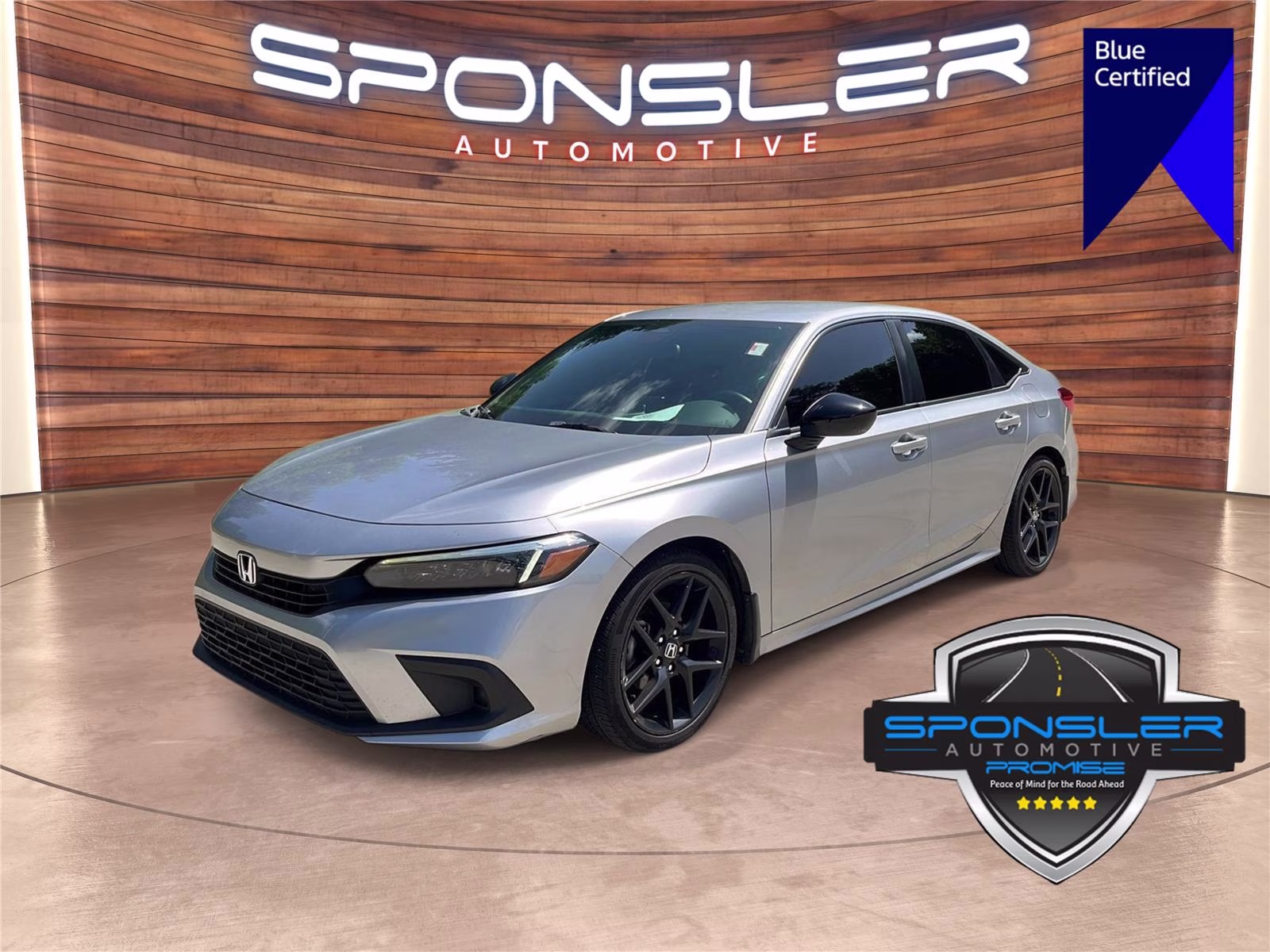 2022 Lunar Silver Metallic Honda Civic Sport FWD Sedan