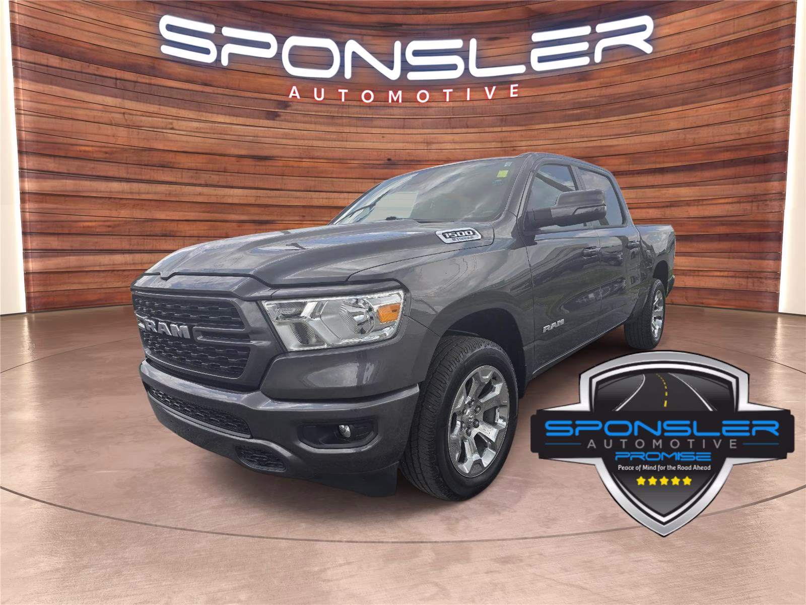 2023 Granite Crystal Metallic Clearcoat Ram 1500 Big Horn 4X4 Truck