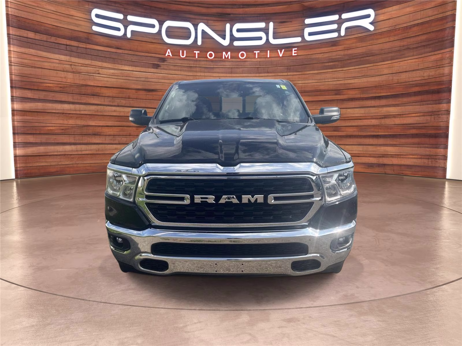 2023 Diamond Black Crystal Pearlcoat Ram 1500 Big Horn 4X4 Truck