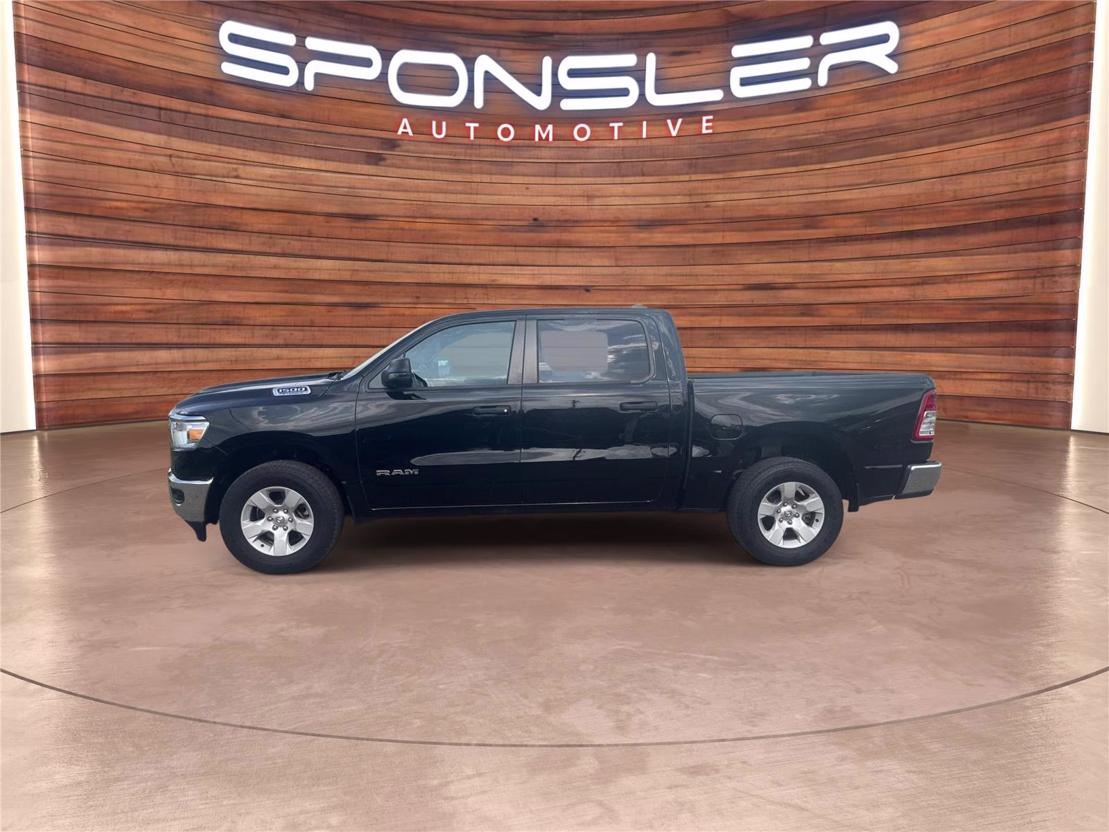 2023 Diamond Black Crystal Pearlcoat Ram 1500 Big Horn 4X4 Truck