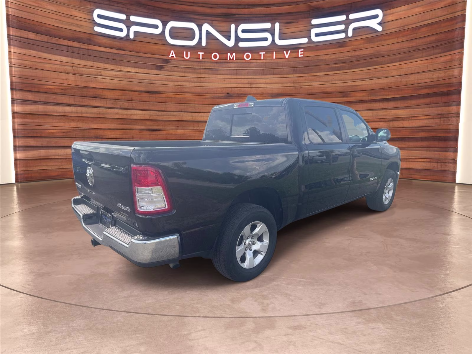 2023 Diamond Black Crystal Pearlcoat Ram 1500 Big Horn 4X4 Truck