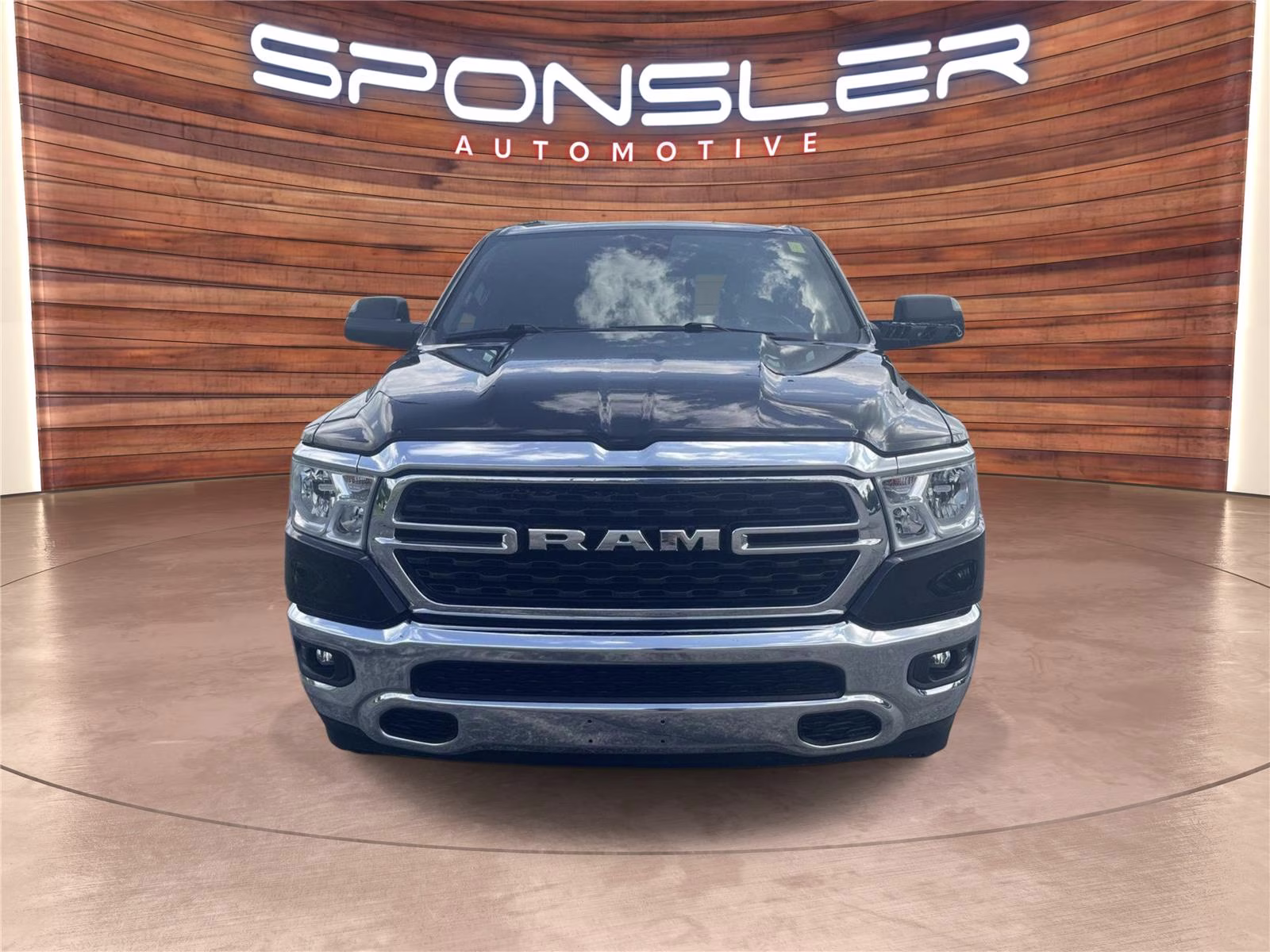 2023 Diamond Black Crystal Pearlcoat Ram 1500 Big Horn 4X4 Truck