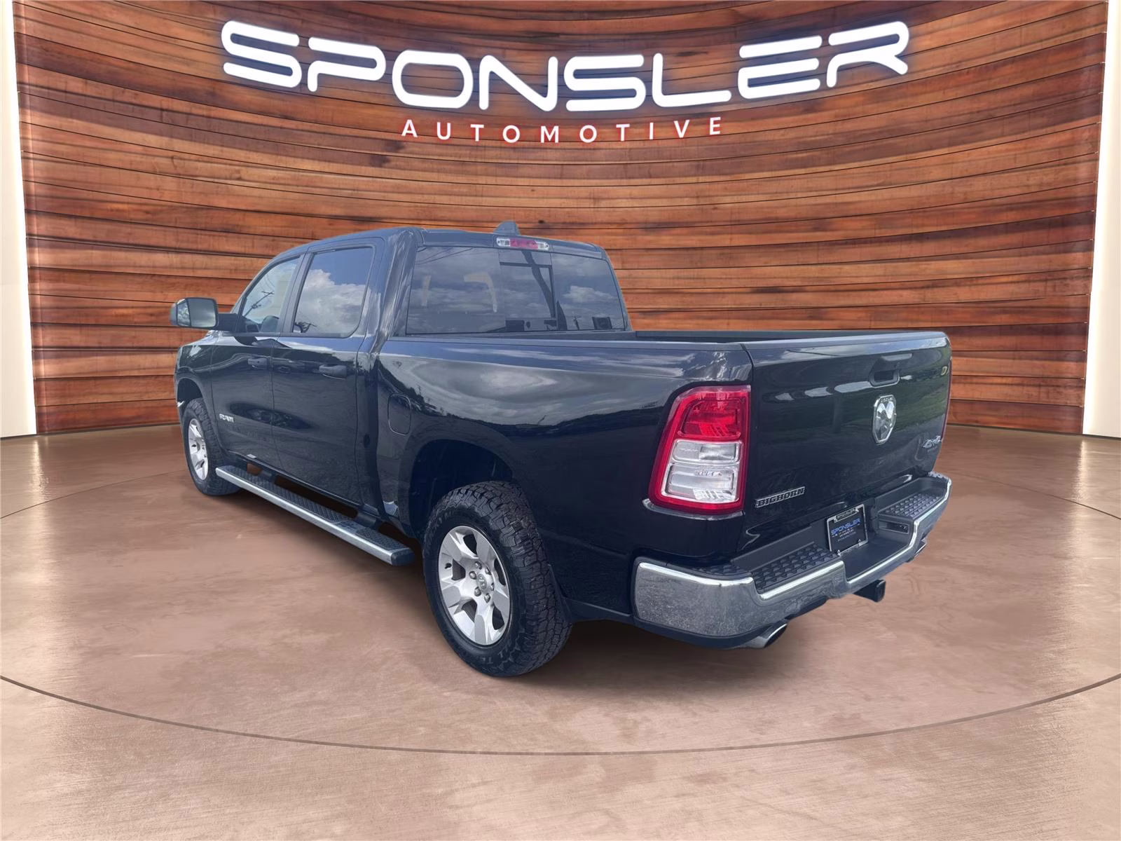 2023 Diamond Black Crystal Pearlcoat Ram 1500 Big Horn 4X4 Truck