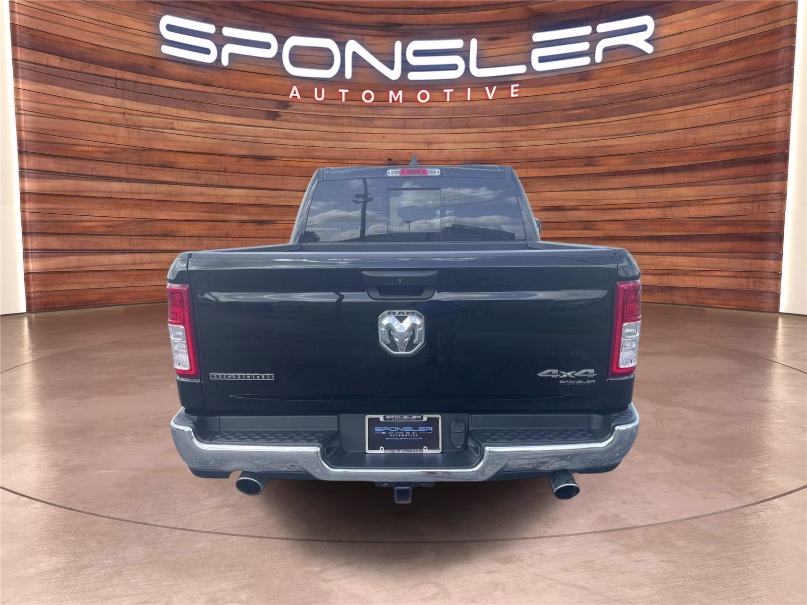 2023 Diamond Black Crystal Pearlcoat Ram 1500 Big Horn 4X4 Truck