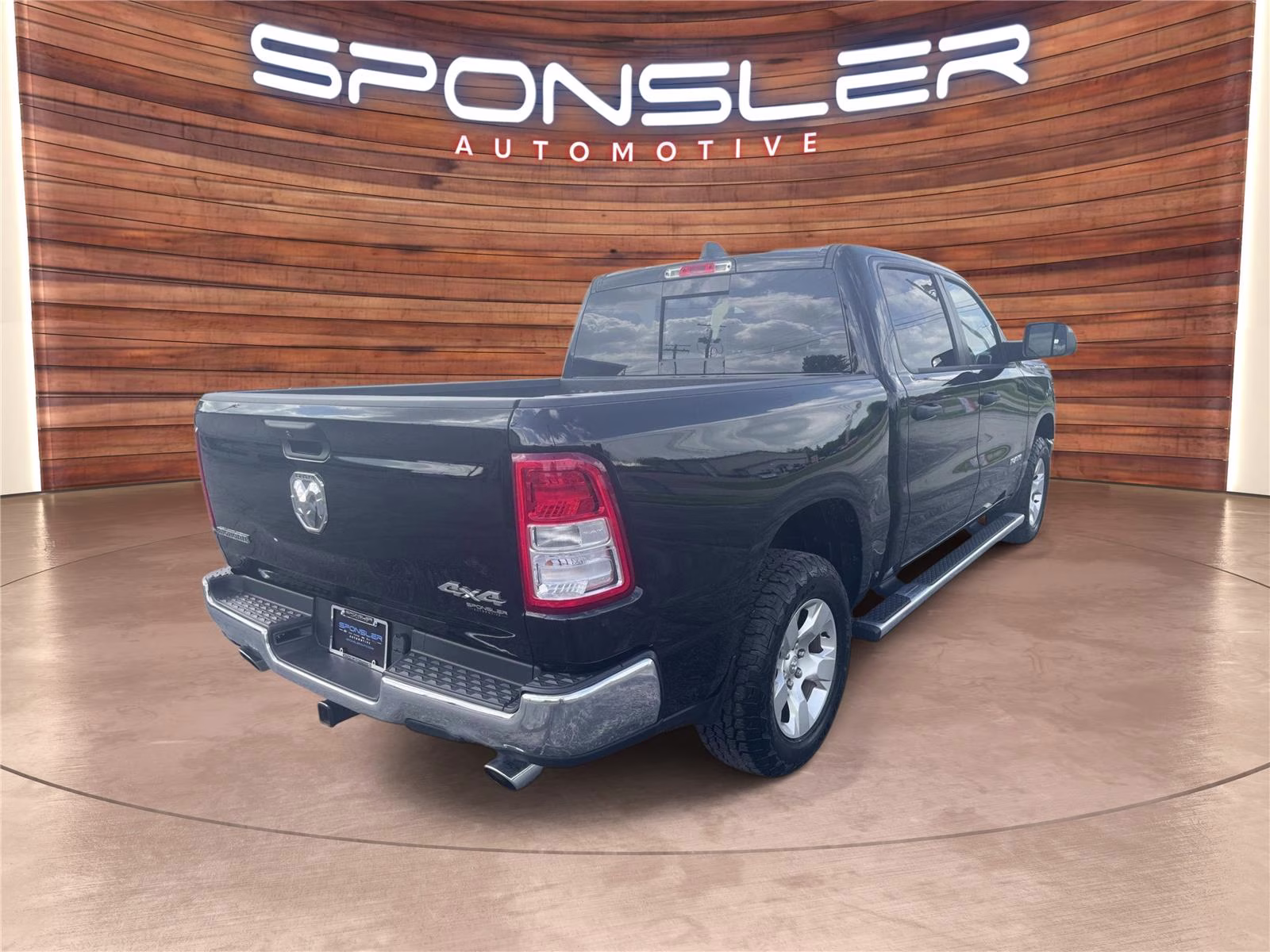 2023 Diamond Black Crystal Pearlcoat Ram 1500 Big Horn 4X4 Truck