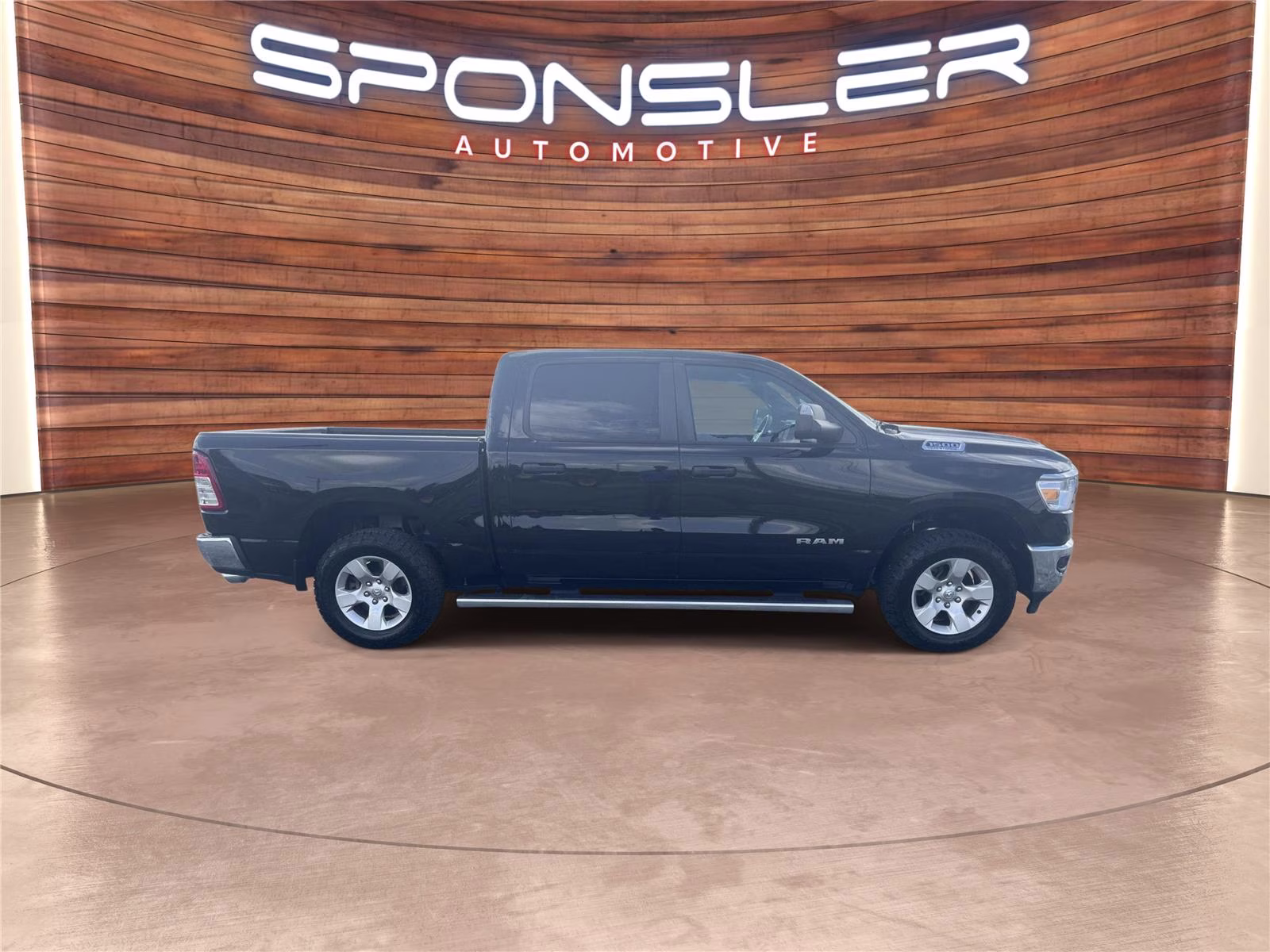 2023 Diamond Black Crystal Pearlcoat Ram 1500 Big Horn 4X4 Truck