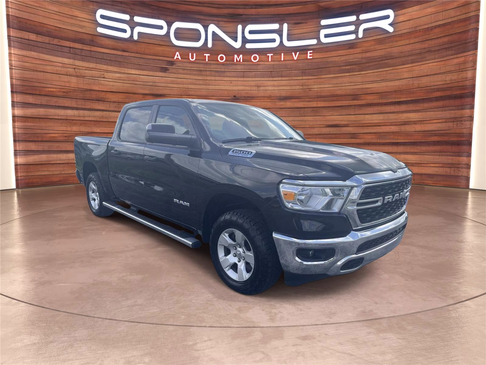 2023 Diamond Black Crystal Pearlcoat Ram 1500 Big Horn 4X4 Truck