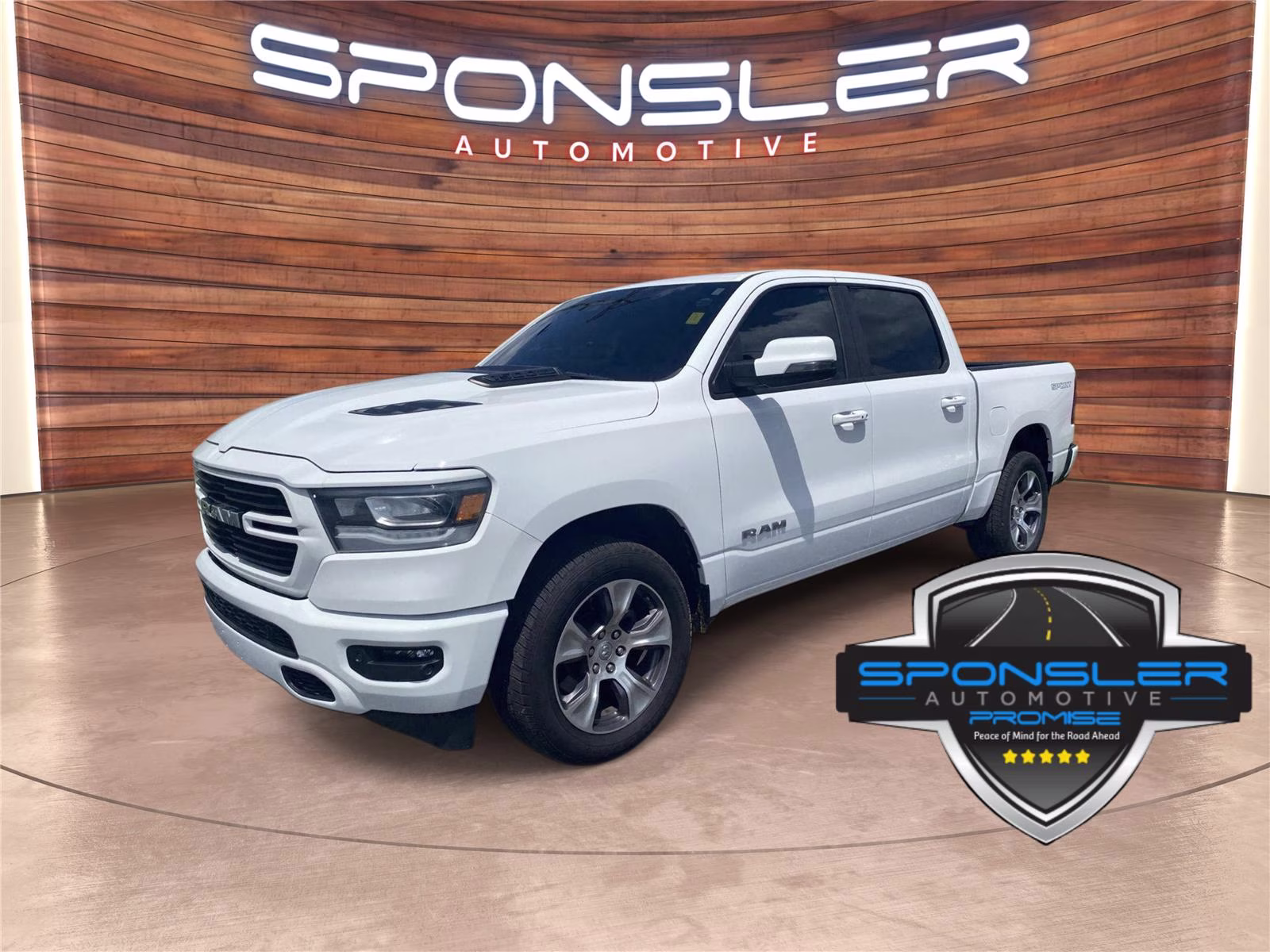 2023 Bright White Clearcoat Ram 1500 Laramie 4X4 Truck