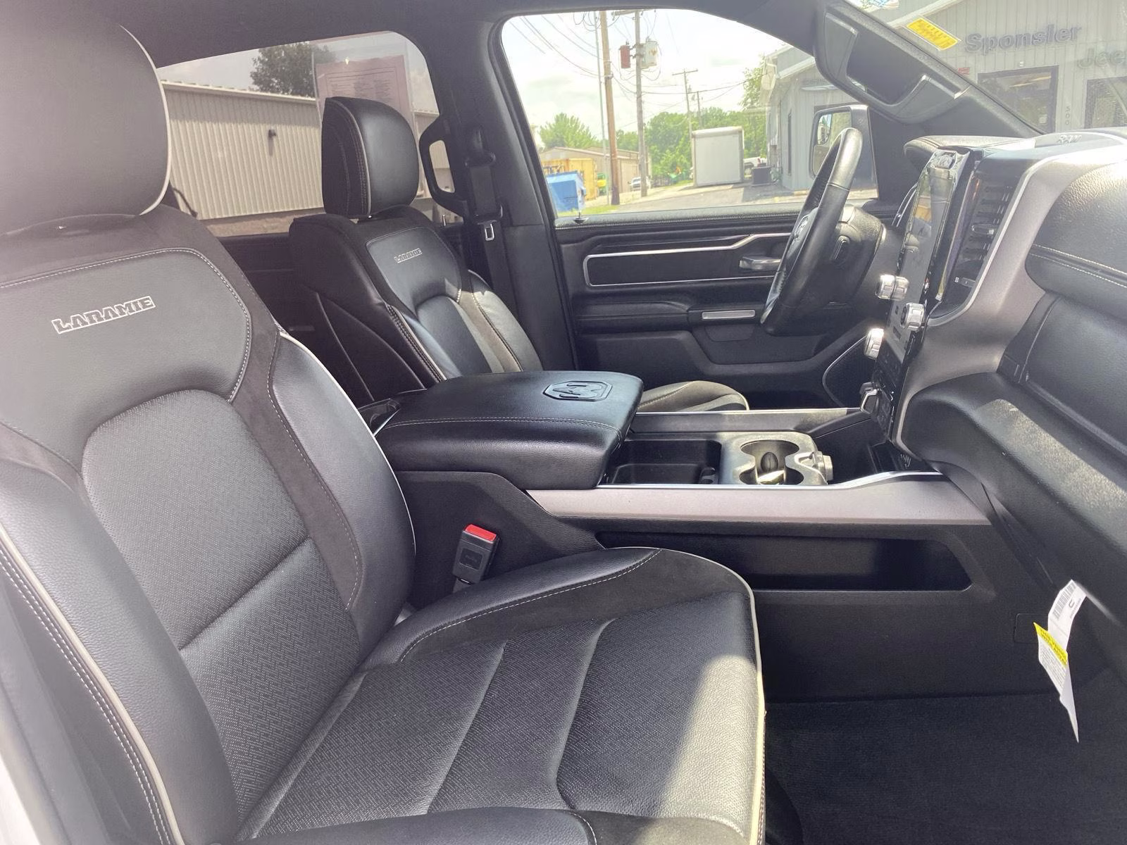 2023 Bright White Clearcoat Ram 1500 Laramie 4X4 Truck