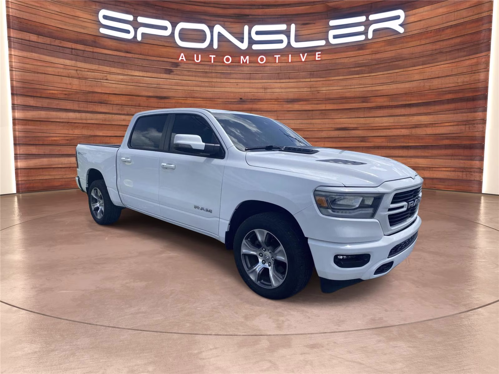 2023 Bright White Clearcoat Ram 1500 Laramie 4X4 Truck