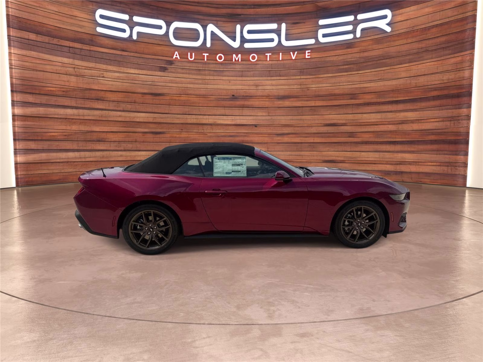 2026 Molten Magenta Metallic Tinted Clearcoat Ford Mustang EcoBoost Premium RWD Convertible