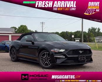 2020 Shadow Black Ford Mustang EcoBoost Premium RWD Convertible