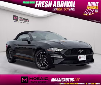 2020 Shadow Black Ford Mustang EcoBoost Premium RWD Convertible