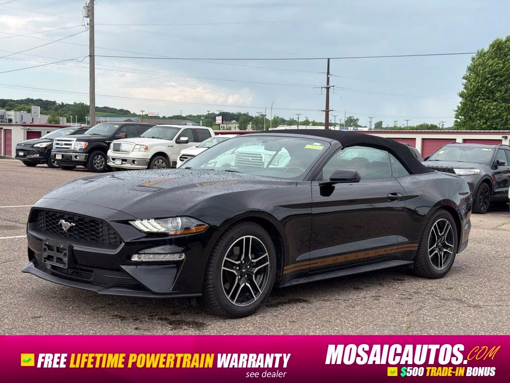 2020 Shadow Black Ford Mustang EcoBoost Premium RWD Convertible