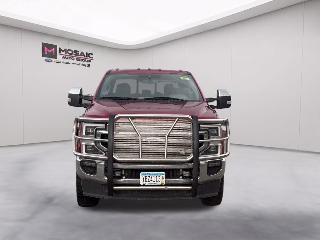 2020 Red Ford Super Duty F-350 SRW Lariat 4X4 Truck