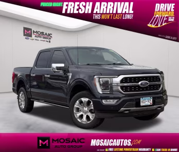 2021 Blue Metallic Ford F-150 Platinum 4X4 Truck