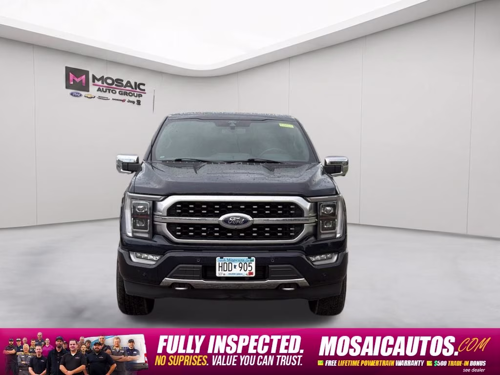 2021 Blue Metallic Ford F-150 Platinum 4X4 Truck