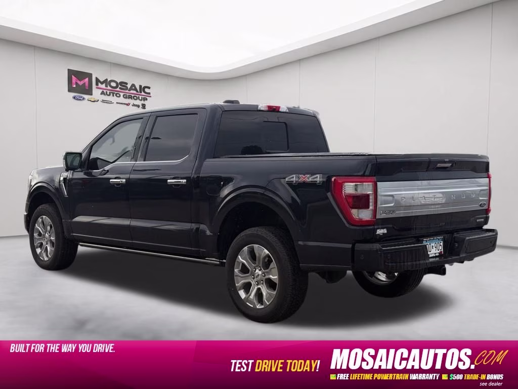 2021 Blue Metallic Ford F-150 Platinum 4X4 Truck