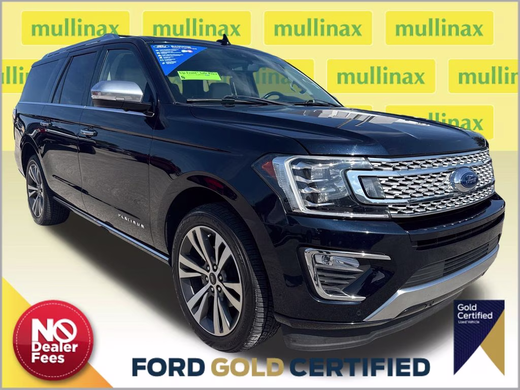 2021 Antimatter Blue Metallic Ford Expedition Max Platinum RWD SUV