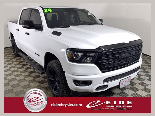 2024 Bright White Clearcoat Ram 1500 Lone Star 4X4 Truck