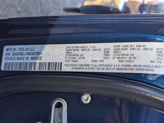 2021 Patriot Blue Pearlcoat Ram 2500 Tradesman 4X4 Truck