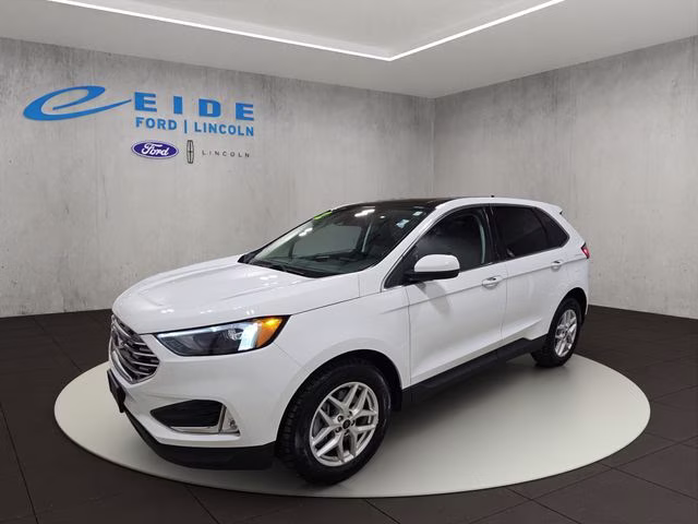 2022 Oxford White Ford Edge SEL AWD SUV
