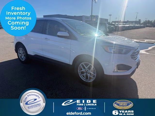 2022 Oxford White Ford Edge SEL AWD SUV