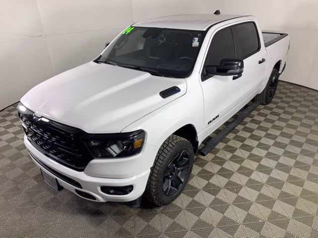 2024 Bright White Clearcoat Ram 1500 Lone Star 4X4 Truck