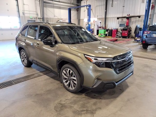 2025 Green Metallic Subaru Forester Touring AWD SUV