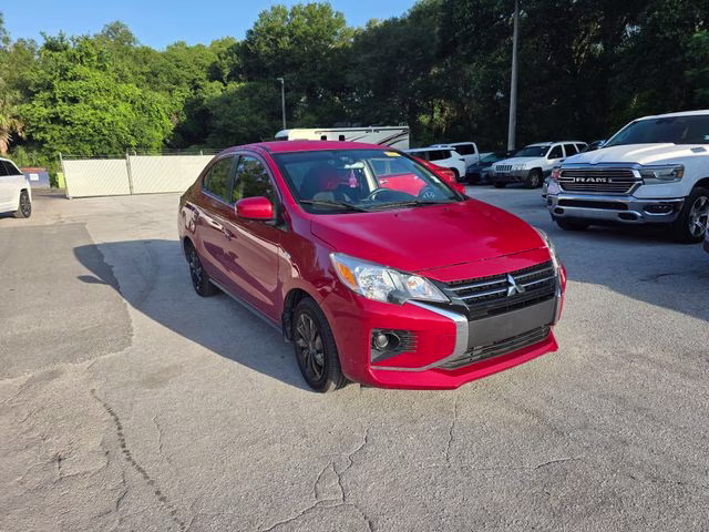 2024 Red Mitsubishi Mirage G4 ES FWD Sedan