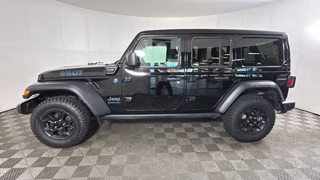 2023 Black Clearcoat Jeep Wrangler Willys 4xe 4X4 SUV