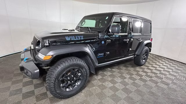 2023 Black Clearcoat Jeep Wrangler Willys 4xe 4X4 SUV
