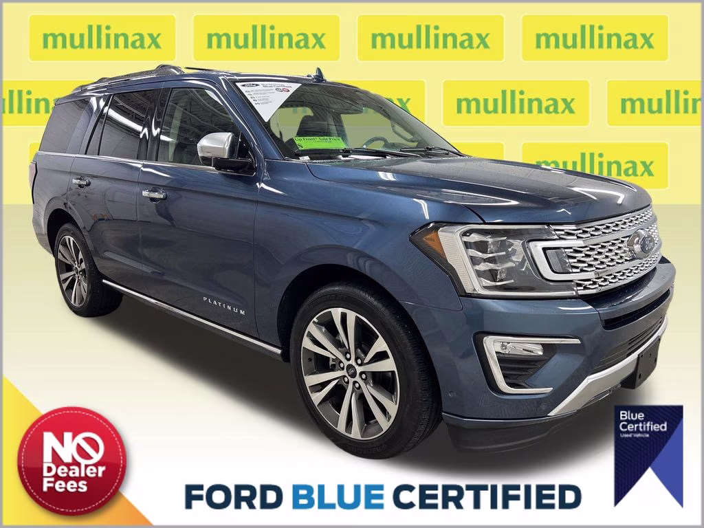 2020 Blue Metallic Ford Expedition Platinum RWD SUV