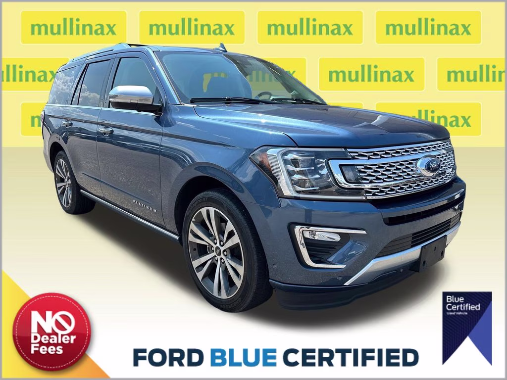2020 Blue Metallic Ford Expedition Platinum RWD SUV